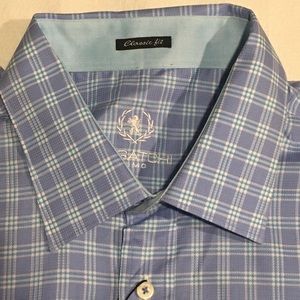 Bugatchi Uomo XL Air Blue Dress Shirt NWT $149.99